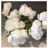 Faux Floral Arrangement, Lantern & Organizer Box Mixed Lot