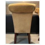 Pair of Carved Upholstered Clawfoot Chairs