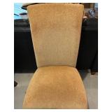 Pair of Carved Upholstered Clawfoot Chairs