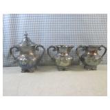 (EW3) Vintage Quadruple Silver Plat...