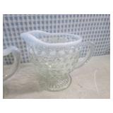 (CS) Vintage Clear Glass Hobnail Pi...