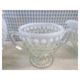 (CS) Vintage Clear Glass Hobnail Pi...