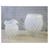 (CS) Vintage Clear Glass Hobnail Pi...