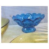 (CS) Vintage Colored Glass Bowls...