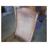 (BR1) Vintage Wooden Caned Seat and...