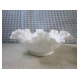 (FS) Vintage White Hobnail Milk Gla...