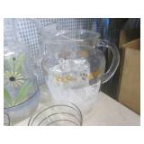 (F-3) Assortment of Glass Pitchers,...