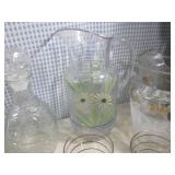 (F-3) Assortment of Glass Pitchers,...