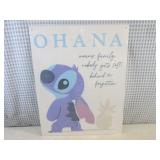 (G-1) Stitch "Ohana" Tin Sign 16" x...
