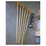 (CS) Set of 6 Woven Bamboo Tiki Tor...
