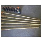 (CS) Set of 6 Woven Bamboo Tiki Tor...