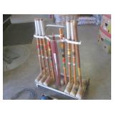(EW2) Vintage Wooden Croquet Set on...