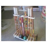 (EW2) Vintage Wooden Croquet Set on...