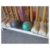 (EW2) Vintage Wooden Croquet Set on...