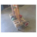 (EW2) Vintage Wooden Croquet Set on...