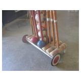 (EW2) Vintage Wooden Croquet Set on...