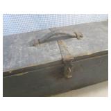(EC1) Vintage Wood 32" Tool Box wit...
