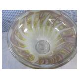 (FS) Hand-Blown Glass Footed Bowl 1...