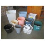 (BR2) Assorted Buckets, Trash Cans ...