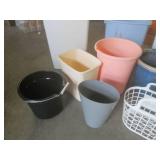 (BR2) Assorted Buckets, Trash Cans ...