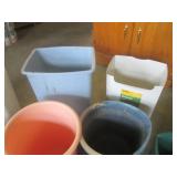 (BR2) Assorted Buckets, Trash Cans ...