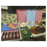 (F-1) Assortment of Trays in Tote...