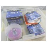 (EW3) Assorted Blank DVD-R and CD-R...