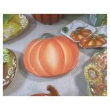 (A-3) Assorted Fall Ceramic Plates ...