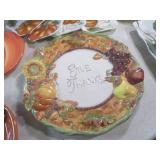 (A-3) Assorted Fall Ceramic Plates ...