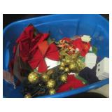 (F-2) Tote of Chrismas Decor, Elect...