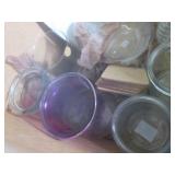 (F-2) Box of Glass Vases and A Chri...
