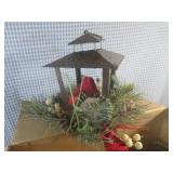 (F-2) Box of Glass Vases and A Chri...