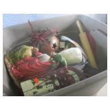 (F-3) Tote of Assorted Christmas an...