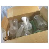 (F-3) Box of Glass Vases...