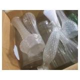 (F-3) Box of Glass Vases...
