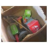 (A-1) Vintage Wood Box with Content...