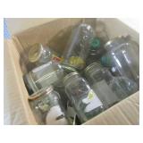 (A-3) Box of Glass Jars...