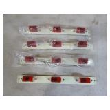 4 Strips of 3 Red Clearance/Marker Lights