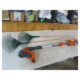 Weed Trimmer and Rakes
