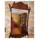 Antique Chippendale Mahogany Wall Mirror