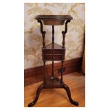 Mahogany Trifoot Tall Plant Stand