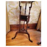 Mahogany Trifoot Tall Plant Stand