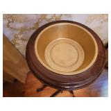 Mahogany Trifoot Tall Plant Stand