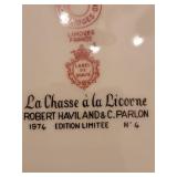 Vintage 1976 Haviland Limoges Collector Plate Series ~ Unicorn La Chasse a la Licorne