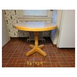 Round Butcher Block Dining Table