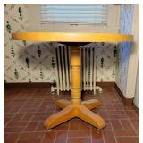 Round Butcher Block Dining Table