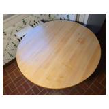 Round Butcher Block Dining Table