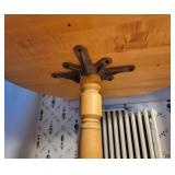 Round Butcher Block Dining Table