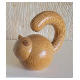 vintage Aarikka Finland wooden cat figurine