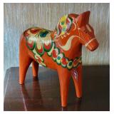 Large Painted Swedish Dala Horse